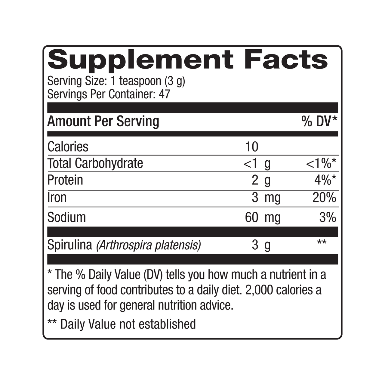 Nutrex Hawaii Spirulina Powder (1x5 Oz)
