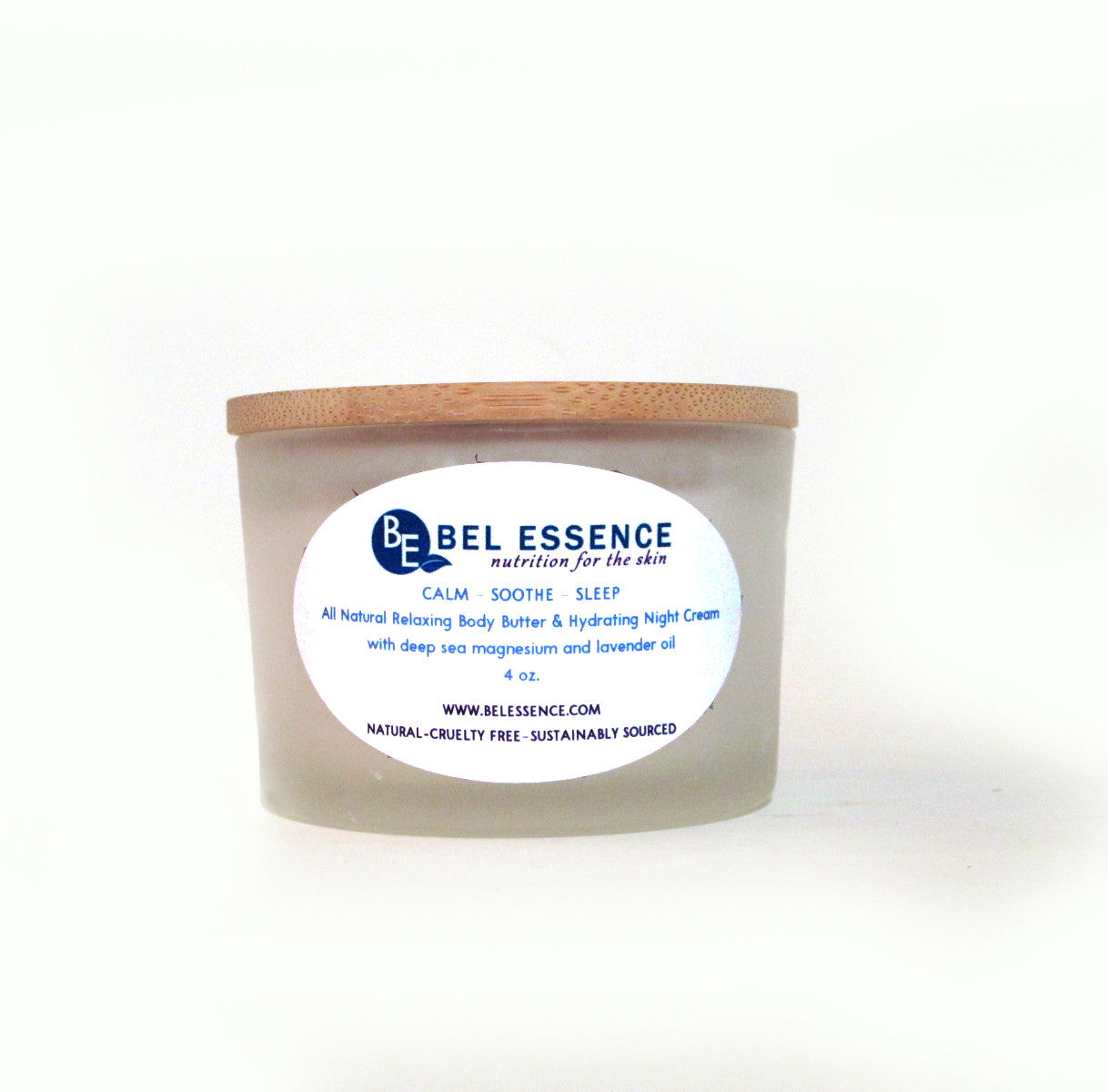 Calm-Soothe-Sleep All Natural Body Butter – Hydrates and Restores Skin, Eases Minor Aches and Soreness, Helps Sleep-4 oz